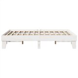 vidaXL Okvir kreveta bez madraca bijeli 140 x 190 cm masivna borovina | shoptok.hr