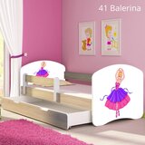  Dječji krevet ACMA s motivom, bočna sonoma + ladica 160x80 cm 41 Balerina | shoptok.hr