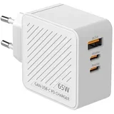 brzi punjač 65W 2xUSB-C 1xUSB-A