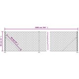  Žičana ograda s prirubnicom antracit 0 8 x 10 m | shoptok.hr