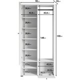 XXXL Predsoba Dino, Antracit, Barva Kostanja | Shoptok.si