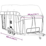 Krovni pokrivač karavana sivi 600x300 cm netkana tkanina | shoptok.hr