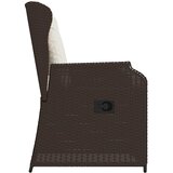  Vrtna klupa 2 pcs Smeđa poliratan | shoptok.hr
