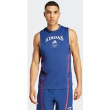 Adidas Funkcionalna majica 'Heritage' temno modra / temno rdeča / bela | Shoptok.si