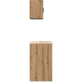vidaXL Garažne omare 2 kosa artisan hrast inženirski les | Shoptok.si