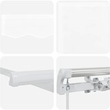  Skrovita tenda Bijelo 400 × 300 cm Poliester i aluminij | shoptok.hr