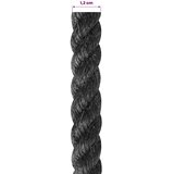  Uže od jute 12 mm Crna 100% Juta Tossa - 12 mm 50 m Crna | shoptok.hr