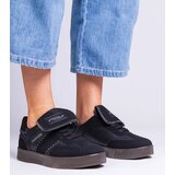 Gemre Black platform sneakers with stitching Puente | Shoptok.si