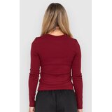 Rusty Essentials Ribbed Majica z dolgimi rokavi rhubarb | Shoptok.si