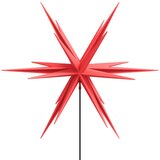  Božićna svjetiljka sa šiljkom za tlo LED sklopiva crvena 57 cm | shoptok.hr