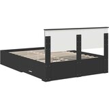  Krevetna konstrukcija Crna 135 x 190 cm Konstruirano drvo | shoptok.hr