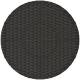  3-dijelni bistro set s jastucima crni od poliratana - Crna i krem 1 | shoptok.hr