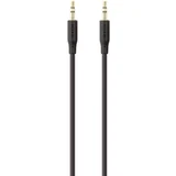 Belkin F3Y117bt2M klinker avdio priključni kabel [1x 3\,5 mm banana moški konektor - 1x 3\,5 mm banana moški konektor] 2.00 m črna pozlačeni konektorji, (20431936)