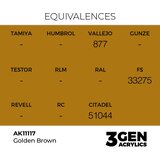 AK Interactive Golden Brown 17ml - 3rd Gen Akrilna Boja AK11117 | Eponuda.com