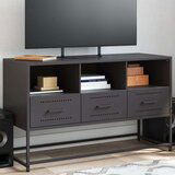 vidaXL TV omarica črna 100,5x39x60,5 cm jeklo | Shoptok.si