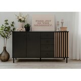 Livetastic KOMODA, črna, hrast artisan | Shoptok.si