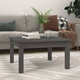 The Living Store Klubska mizica siva 55x55x30 cm trdna borovina - Klubska Mizica, (21573497) | Shoptok.si