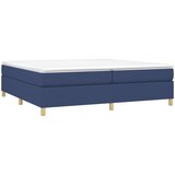  Krevet s oprugama i madracem plavi 200 x 200 cm od tkanine | shoptok.hr