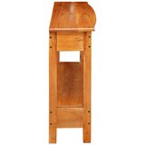  klubska mizica, trden mahagonijev les, naravna, 115x32x76 cm | Shoptok.si