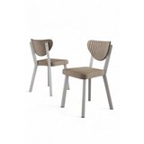 Hanah home set stolica (6 komada) arfe cappuccino white | ePonuda.com