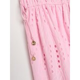 Sinsay Pamučna midi haljina s ažurnim detaljima | shoptok.hr