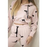 Kesi Set with printed guns dark powder pink | shoptok.hr