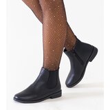 Gemre Black classic ankle boots with elastic insert eco-leather Maiza | ePonuda.com