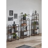 CARRYHOME regal 60/128/36 cm črna, barve hrasta | Shoptok.si