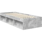  Krevetna konstrukcija s uzglavljem Betonska siva 75 x 190 cm | shoptok.hr