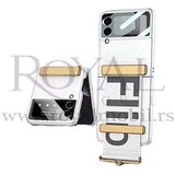  futrola fold sa drzacem za samsung galaxy z flip 3 5G srebrna Cene