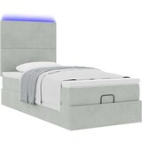 vidaXL okvir kreveta s madracima svijetlosivi 90x200cm baršunasti | shoptok.hr