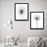 Wallity slika all white flower, 2 dela, 30 x 40 cm Cene