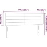  Posteljno vzglavje taupe 147x16x78/88 cm blago, (20794527) | Shoptok.si