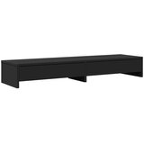  Stalak za monitor s ladicama crni 100 x 27 x 15 cm drveni | shoptok.hr