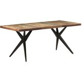  Blagovaonski stol 180 x 90 x 76 cm masivno obnovljeno drvo | shoptok.hr