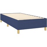 Krevet box spring s madracem LED plavi 90x200 cm od tkanine | shoptok.hr