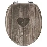 wC daska heart, lakirani medijapan