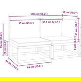  Vrtni dvosjed s jastucima od masivnog bagremovog drva | shoptok.hr