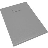 vidaXL Kad za tuš SMC siva 100x70 cm | Shoptok.si