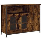 Maison Chic Komoda - Predalnik dimljeni hrast 100x35x75 cm inženirski les, (21718272) | Shoptok.si