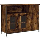 Maison Chic Komoda - Predalnik dimljeni hrast 100x35x75 cm inženirski les, (21718272)