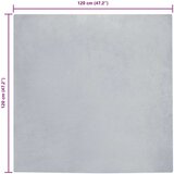  Faux Rabbit Fur Rug Siva 120 x 120 cm Poliester | shoptok.hr