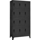 vidaXL Omara s ključavnico antracitna 90x45x180 cm jeklo | Shoptok.si