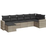  7-dijelni set vrtnih sofa svjetlosivi od poliratana | shoptok.hr