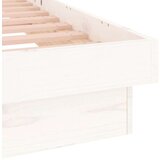  Posteljni okvir bel 100x200 cm trden les, (20905863) | Shoptok.si
