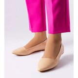 Gemre Beige elegant ballet flats Riel Cijene