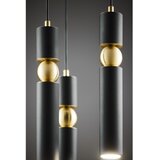 Jupiter 2013 - visilica na sajli alas 3xGU10/10W/230V crna/zlatna | Eponuda.com