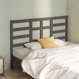  Uzglavlje za krevet sivo 126 x 4 x 104 cm od masivne borovine Cijene