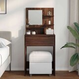  Toaletne mize za spalnice Rjav hrast 80 x 39,6 x 135 cm, (5000093179) | Shoptok.si