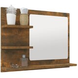  Kupaonsko ogledalo boja dimljenog hrasta 60x10,5x45 cm drveno | shoptok.hr